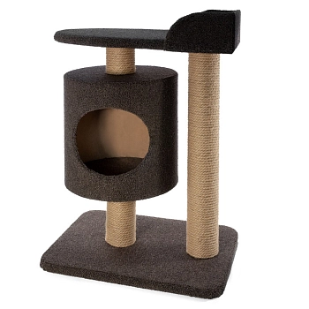 Гамма Игровой комплекс для кошек "Лофт с круглым домиком и лежанкой"