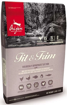 Orijen Cat Fit & Trim для взрослых кошек, склонных к полноте