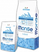 Monge Dog Speciality Light низкокалорийный корм для взрослых собак всех пород