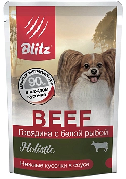 Blitz пауч для собак мелких пород (кусочки в соусе)