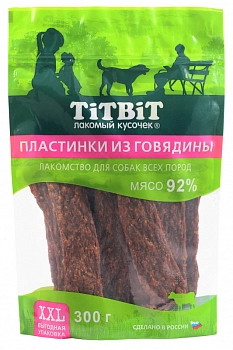TiTBiT Пластинки из говядины для собак всех пород XXL