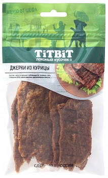 TiTBiT Меню от шефа джерки мясные для собак