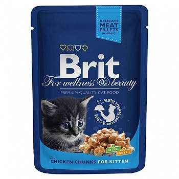 Brit Premium пауч для котят (кусочки в соусе)