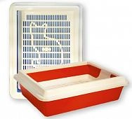 Зооэкспресс туалет с сеткой глубокий и рамкой Кис