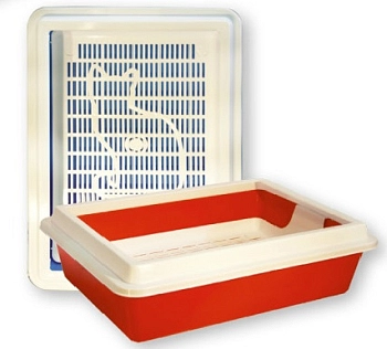 Зооэкспресс туалет с сеткой глубокий и рамкой Кис