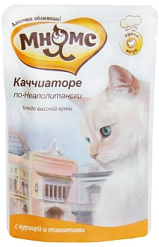Мнямс "Каччиаторе по-Неаполитански" пауч для кошек (паштет)