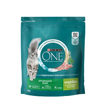 Purina One корм для домашних кошек