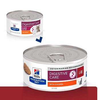 Hill's Prescription Diet i/d Digestive Care консервы для кошек диета для ЖКТ (паштет)