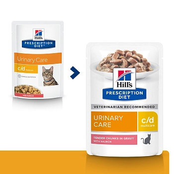 Hill's Prescription Diet c/d Multicare Urinary Care пауч для кошек при МКБ
