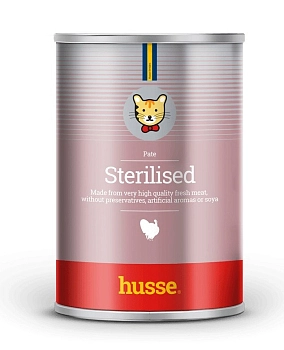 Husse Sterilised консервы для стерилизованных кошек (паштет)