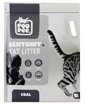 Pоo Pee наполнитель минеральный впитывающий Уголь