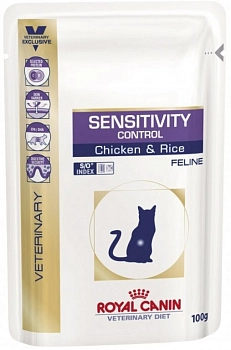 Royal Canin Sensitivity Control пауч для кошек при пищевой непереносимости (кусочки в соусе)
