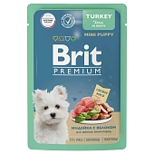 Brit Premium пауч для щенков мини пород (кусочки в соусе)