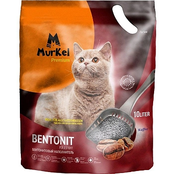 Murkel наполнитель минеральный комкующийся кофе