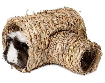 Triol домик Natural для мелких животных из луговых трав "Труба"