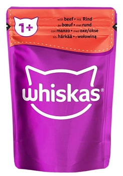 Whiskas пауч для кошек (желе)