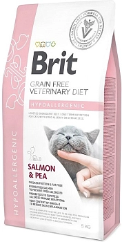 Brit Veterinary Diet Hypoallergenic корм гипоаллергенный для кошек