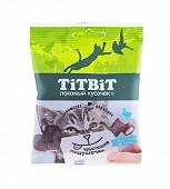 TiTBiT Хрустящие подушечки для кошек с паштетом из утки