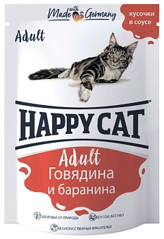 Happy Cat пауч для кошек (кусочки в желе)
