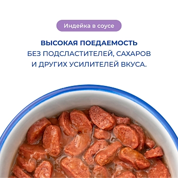 Jarvi пауч для кошек с чувствительным пищеварением (кусочки в соусе)