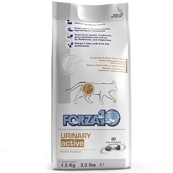 Forza10 Urinary Active сухой корм для взрослых кошек при заболеваниях мочевыводящих путей