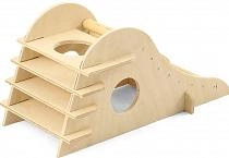 Гамма домик-горка деревянный для грызунов