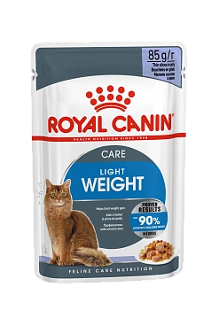Royal Canin Light Weight Care пауч для кошек склонных к полноте (кусочки в желе)