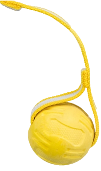Trixie Sporting игрушка для собак мячик из термопластичной резины на ремешке