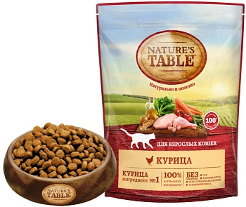 NATURE`S TABLE корм для взрослых кошек