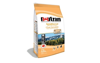 Nutram Sensitive Stomach Cat корм для кошек с чувствительным пищеварением 400гр.