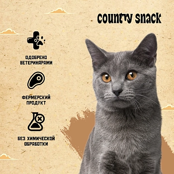 Country snack пауч для кошек (кусочки в соусе)