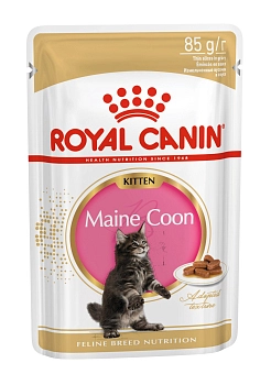 Royal Canin Maine Coon Kitten пауч для кошек породы мейн кун (кусочки в соусе)
