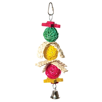 Triol игрушка для птиц "Плетеные шарики"