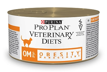 Pro Plan Veterinary Diets OM Obesity Management консервы для кошек при ожирении (паштет)