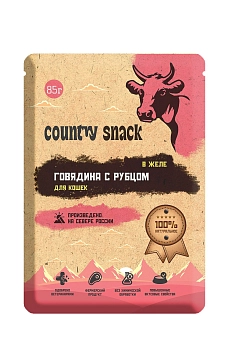 Country snack пауч для кошек (в желе)