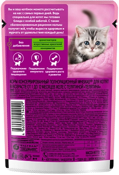 Whiskas пауч для котят (желе)