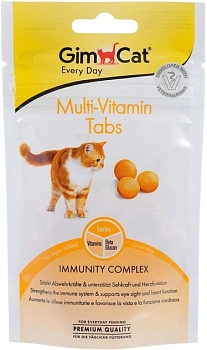 GimCat Tabs мультивитаминное лакомство для кошек