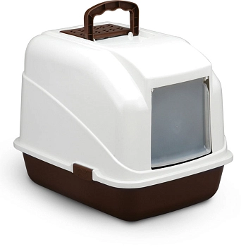 Triol LB-04 туалет-бокс угловой закрытый для кошек (совок в комплекте)