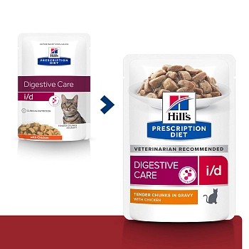 Hill's Prescription Diet i/d Digestive Care пауч для кошек диета для ЖКТ