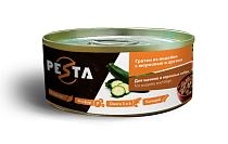 Pesta "Гратен из индейки с морковью и цукини" консервы для щенков и собак всех пород