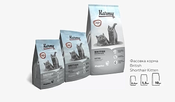 Karmy British Shorthair Kitten сухой корм для котят породы британская короткошерстная