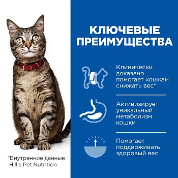 Hill's Prescription Diet Metabolic Weight Management корм для кошек диета для поддержания веса