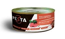 Pesta "Стью из говядины с мускатной тыквой" консервы для щенков и собак всех пород