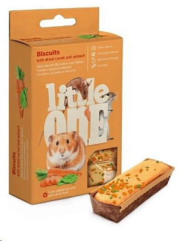 Little One Бисквиты для грызунов с морковью