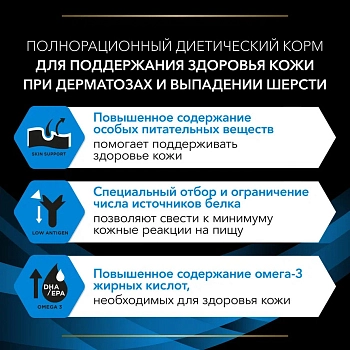 Pro Plan Veterinary Diets DRM Dermatosis корм для собак при дерматозах