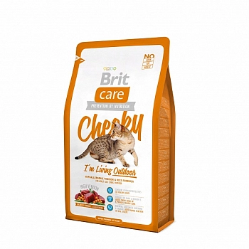 Brit Care Cat Cheeky Outdoor для активных кошек и кошек уличного содержания