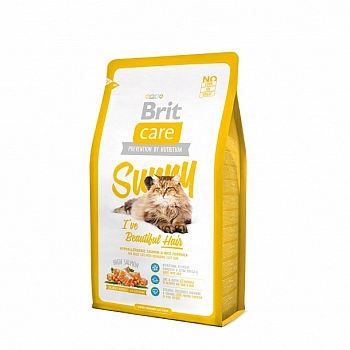 Brit Care Cat Sunny Beautiful Hair для кошек для ухода за кожей и шерстью